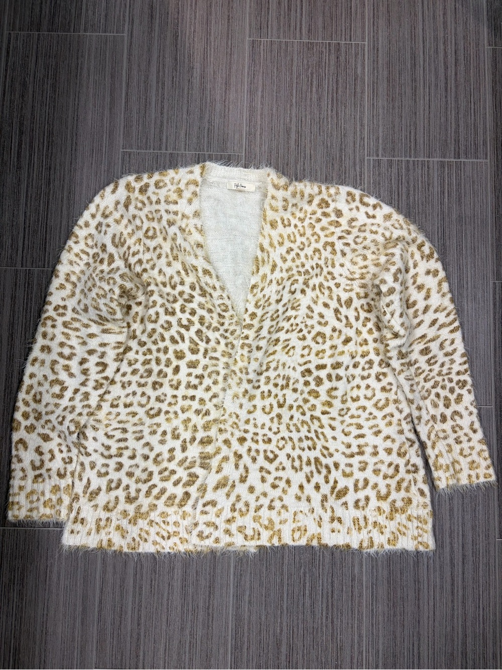 NWOT Peyton primrose leopard print cardigan
